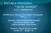C.C.T 15DPR0875H DOMICILIO: Geranio San Mateo Tezoquipan Mex. Proyecto : Los baños de mi escuela Alumnos: Josué Israel Saavedra Serrano Cruz Barrera Brayan.
