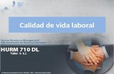Calidad de vida laboral Taller 6 6.1 © Sistema Universitario Ana G. Méndez, 2012. Derechos Reservados.