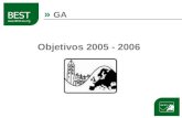 » GA Objetivos 2005 - 2006. Board of European Students of Technology Los objetivos para este año son: Estructurar el LBG Renovar la imagen del LBG Aumentar.