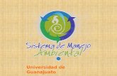 Universidad de Guanajuato. Antes Medio Ambiente Ahora Problemática Ambiental Abundancia Calidad Salud Armonía Vida Escasez Contaminación Enfermedades.