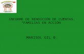 INFORME DE RENDICIÓN DE CUENTAS. “FAMILIAS EN ACCIÓN” MARISOL GIL B.