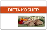 DIETA KOSHER. ORIGEN Las leyes de una dieta kosher tienen origen bíblico. La palabra kosher significa apto o propio para comer.