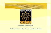 España y Portugal Sistemas de calefacción por suelo radiante.