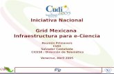 Iniciativa Nacional Grid Mexicana Infraestructura para e-Ciencia Reunión Primavera CUDI Salvador Castañeda CICESE / Dirección de Telemática Veracruz, Abril.
