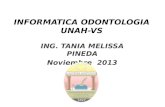 INFORMATICA ODONTOLOGIA UNAH-VS ING. TANIA MELISSA PINEDA Noviembre 2013.