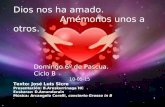 Texto: José Luis Sicre Presentación: B.Areskurrinaga HC Euskaraz: D.Amundarain Música: Arcangelo Corelli, concierto Grosso in B. Dios nos ha amado. Amémonos.