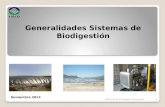 Generalidades Sistemas de Biodigestión Noviembre 2013 1Fideicomiso de Riesgo Compartido.