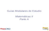 Guías Modulares de Estudio Matemáticas II Parte A.