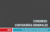 Cra. Liliana Freeman / Dra. María Soledad Gennari CONGRESO CONTADURÍAS GENERALES 2014.