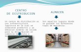 CENTRO DE DISTRIBUCION ALMACEN Un centro de distribución es una infraestructura logística en la cual se almacenan productos y se embarcan órdenes de salida.
