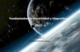 Fundamentos de Electricidad y Magnetismo. 2012 - I Tarea 1 G10N22Sebastian.