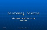 19/07/2015 Sistemas Sierra, SA de CV 1 Sistemas Sierra Sistema Análisis de Ventas.