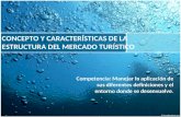 CONCEPTO Y CARACTERÍSTICAS DE LA ESTRUCTURA DEL MERCADO TURÍSTICO Competencia: Manejar la aplicación de sus diferentes definiciones y el entorno donde.