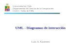 Luis A. Guerrero Universidad de Chile Departamento de Ciencias de la Computación CC61J - Taller de UML UML - Diagramas de interacción.