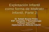 Explotación Infantil como forma de Maltrato Infantil. Parte 2 Dr. Rafael Álvarez Prieto ESP: Ortopedia Y Traumatología Profesor Instructor Diplomado en.