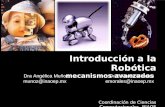 Introducción a la Robótica mecanismos avanzados Coordinación de Ciencias Computacionales, INAOE Dra Angélica Muñoz Dr Eduardo Morales munoz@inaoep.mx emorales@inaoep.mx.
