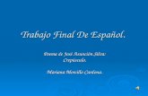Trabajo Final De Español. Poema de José Asunción Silva: Crepúsculo. Mariana Morcillo Cardona.