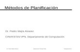 Dr. Pedro Mejía Alvarez Sistemas de Tiempo Real Transparencia 1 Métodos de Planificación Dr. Pedro Mejía Alvarez CINVESTAV-IPN, Departamento de Computación.