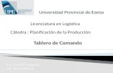 Ing. Pablo E. Aguerre Ing. Mauro Mojzis Universidad Provincial de Ezeiza Licenciatura en Logística Cátedra : Planificación de la Producción.