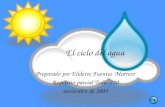 El ciclo del agua Preparado por Elidette Fuentes Marrero Requisito parcial Tedu. 220 noviembre de 2009.