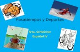 Pasatiempos y Deportes Srta. Schleicher Español IV.