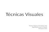 Técnicas Visuales Paulina Vásquez Hernández Urtiz Significación para el Diseño Primavera 2014.