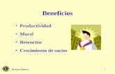 Reconocimiento 1 Beneficios Productividad Moral Retención Crecimiento de socios.