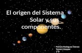 El origen del Sistema Solar y sus componentes. Patricia Rodríguez Gómez Tamara Stopper 1ºD.
