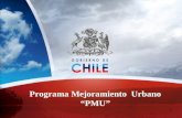 Programa Mejoramiento Urbano “PMU”. Introducción Marco regulatorio Que es el PMU Organigrama Subprogramas Estructura Distribución Procesos del Programa.
