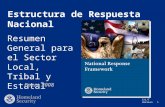 S/L/T Version 1 Estructura de Respuesta Nacional Resumen General para el Sector Local, Tribal y Estatal Enero 2008.
