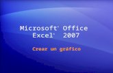 Microsoft ® Office Excel ® 2007 Crear un gráfico.