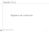 Matemática Básica (Ing.) 1 Sesión 12.1 Álgebra de matrices.