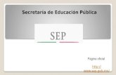Secretaría de Educación Pública Pagina oficial