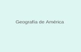 Geografía de América. GEOGRAFÍA La geografía es una ciencia social que estudia la compleja relación entre la acción de los seres humanos y los diferentes.