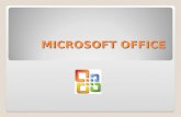 MICROSOFT OFFICE QUE ES Suite ofimática Compuesta por: aplicaciones de procesamiento de textos, plantilla de cálculo y programa para presentaciones.