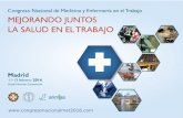 Www.congresonacionalmet2016.com. CARTA DE PRESENTACIÓN DEL CONGRESO CONJUNTO 2016 En nombre de la Sociedad Española de Medicina y Seguridad del Trabajo.