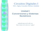 Circuitos Digitales I M.C. Aglay González Pacheco Saldaña Unidad I Conversiones y Sistemas Numéricos aglay@yaqui.mxl.uabc.mx aglay
