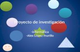 Proyecto de investigación -informática -Alex López murillo.
