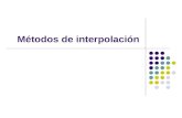 Métodos de interpolación. Interpolación Al proceso por el que se crean fotogramas intermedios, entre dos fotogramas clave, se le denomina interpolación.
