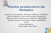 Planta productora de Helados Vanessa Concepción Borquez Sedano 10100071 Merari Noemí López Hernández 10100324 Marcos Omar Plascencia Calderón 10100461.