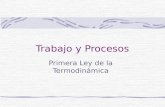 Trabajo y Procesos Primera Ley de la Termodinámica.