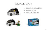 SMALL CAR EDAD: 5-12 AÑOS PIEZAS: 43 PRECIO: $9.00 3177.