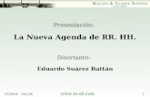 Www.m-sb.com UCEMA – Oct 061 Presentación: La Nueva Agenda de RR. HH. Disertante: Eduardo Suárez Battán.