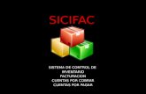 SICIFAC SISTEMA DE CONTROL DE INVENTARIO FACTURACION CUENTAS POR COBRAR CUENTAS POR PAGAR.