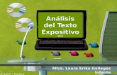 Análisis del Texto Expositivo 2013 Mtra. Laura Erika Gallegos Infante.