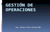 GESTIÓN DE OPERACIONES Ing. Jessica Aroca Clavijo MBA.
