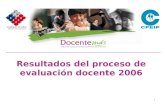 1 Resultados del proceso de evaluación docente 2006.
