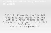 El relieve, el clima y los ríos de España C.E.I.P. Elena Martín Vivaldi Realizado por: Marta Martínez Ortega y Paola Molino Bazán Conocimiento del medio.