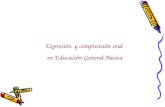 Expresión y comprensión oral en Educación General Básica.
