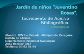 Incremento de Acervo Bibliográfico. (evidencias) Alondra S/N La Cañada, Atizapán de Zaragoza, Estado de México. Departamento Regional Naucalpan Zona Escolar.